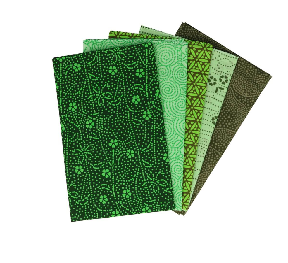 Fat quarters Enchanted Emerald - 5stuks